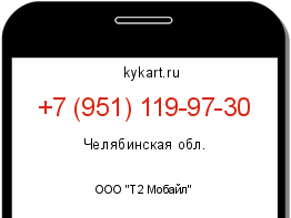 Информация о номере телефона +7 (951) 119-97-30: регион, оператор