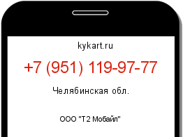 Информация о номере телефона +7 (951) 119-97-77: регион, оператор