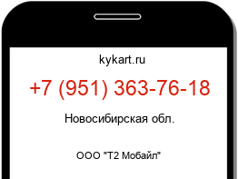 Информация о номере телефона +7 (951) 363-76-18: регион, оператор