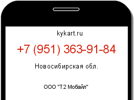 Информация о номере телефона +7 (951) 363-91-84: регион, оператор
