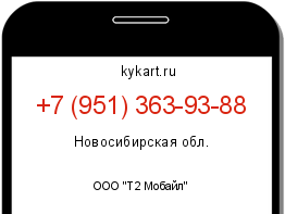 Информация о номере телефона +7 (951) 363-93-88: регион, оператор