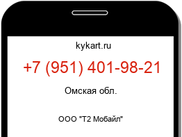 Информация о номере телефона +7 (951) 401-98-21: регион, оператор