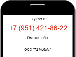 Информация о номере телефона +7 (951) 421-86-22: регион, оператор