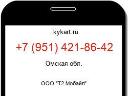 Информация о номере телефона +7 (951) 421-86-42: регион, оператор