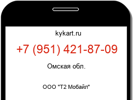 Информация о номере телефона +7 (951) 421-87-09: регион, оператор