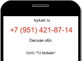 Информация о номере телефона +7 (951) 421-87-14: регион, оператор
