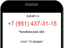 Информация о номере телефона +7 (951) 437-31-15: регион, оператор
