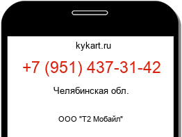 Информация о номере телефона +7 (951) 437-31-42: регион, оператор