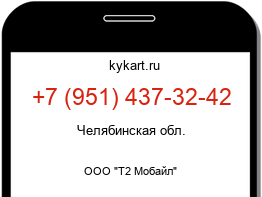 Информация о номере телефона +7 (951) 437-32-42: регион, оператор