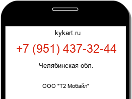 Информация о номере телефона +7 (951) 437-32-44: регион, оператор