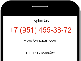 Информация о номере телефона +7 (951) 455-38-72: регион, оператор