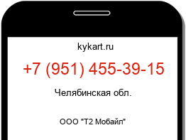 Информация о номере телефона +7 (951) 455-39-15: регион, оператор