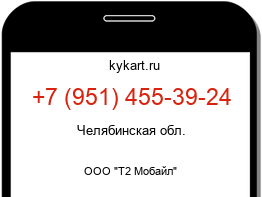 Информация о номере телефона +7 (951) 455-39-24: регион, оператор