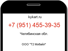 Информация о номере телефона +7 (951) 455-39-35: регион, оператор