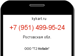 Информация о номере телефона +7 (951) 499-95-24: регион, оператор