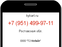 Информация о номере телефона +7 (951) 499-97-11: регион, оператор