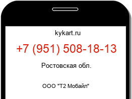 Информация о номере телефона +7 (951) 508-18-13: регион, оператор