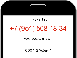 Информация о номере телефона +7 (951) 508-18-34: регион, оператор