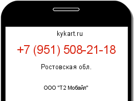 Информация о номере телефона +7 (951) 508-21-18: регион, оператор