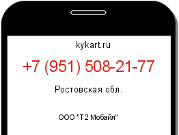 Информация о номере телефона +7 (951) 508-21-77: регион, оператор
