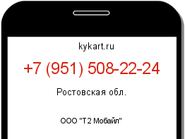Информация о номере телефона +7 (951) 508-22-24: регион, оператор