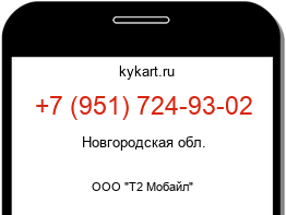 Информация о номере телефона +7 (951) 724-93-02: регион, оператор