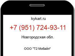 Информация о номере телефона +7 (951) 724-93-11: регион, оператор