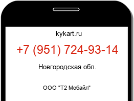 Информация о номере телефона +7 (951) 724-93-14: регион, оператор