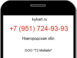 Информация о номере телефона +7 (951) 724-93-93: регион, оператор