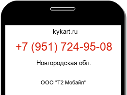 Информация о номере телефона +7 (951) 724-95-08: регион, оператор
