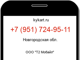 Информация о номере телефона +7 (951) 724-95-11: регион, оператор