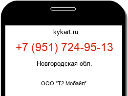 Информация о номере телефона +7 (951) 724-95-13: регион, оператор