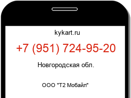 Информация о номере телефона +7 (951) 724-95-20: регион, оператор