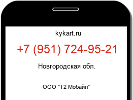 Информация о номере телефона +7 (951) 724-95-21: регион, оператор
