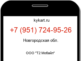 Информация о номере телефона +7 (951) 724-95-26: регион, оператор