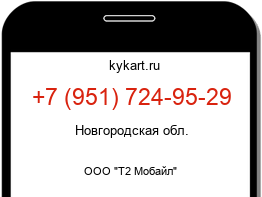 Информация о номере телефона +7 (951) 724-95-29: регион, оператор