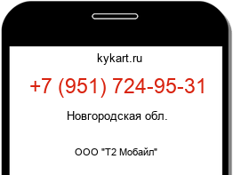 Информация о номере телефона +7 (951) 724-95-31: регион, оператор