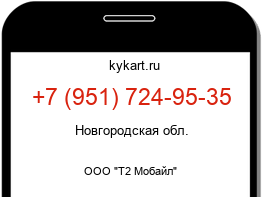 Информация о номере телефона +7 (951) 724-95-35: регион, оператор