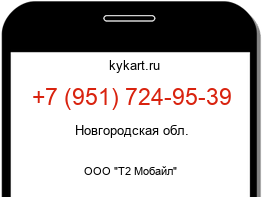Информация о номере телефона +7 (951) 724-95-39: регион, оператор