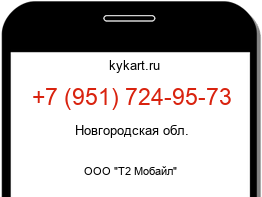 Информация о номере телефона +7 (951) 724-95-73: регион, оператор
