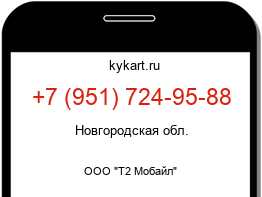 Информация о номере телефона +7 (951) 724-95-88: регион, оператор
