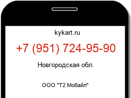 Информация о номере телефона +7 (951) 724-95-90: регион, оператор