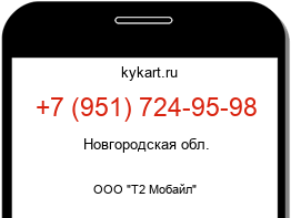 Информация о номере телефона +7 (951) 724-95-98: регион, оператор