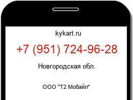 Информация о номере телефона +7 (951) 724-96-28: регион, оператор
