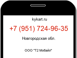 Информация о номере телефона +7 (951) 724-96-35: регион, оператор