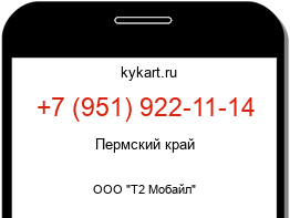 Информация о номере телефона +7 (951) 922-11-14: регион, оператор