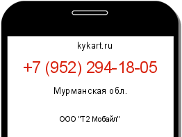 Информация о номере телефона +7 (952) 294-18-05: регион, оператор