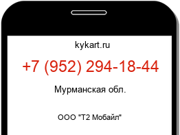 Информация о номере телефона +7 (952) 294-18-44: регион, оператор