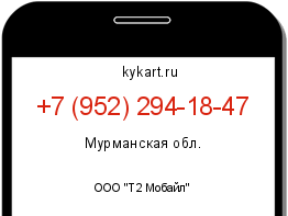 Информация о номере телефона +7 (952) 294-18-47: регион, оператор