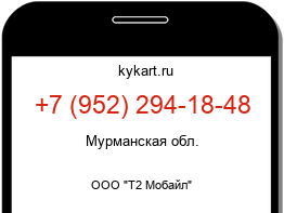 Информация о номере телефона +7 (952) 294-18-48: регион, оператор